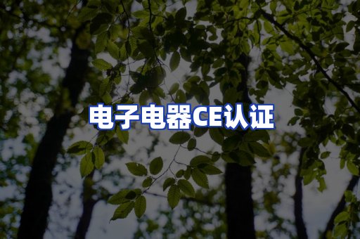 电子电器CE认证